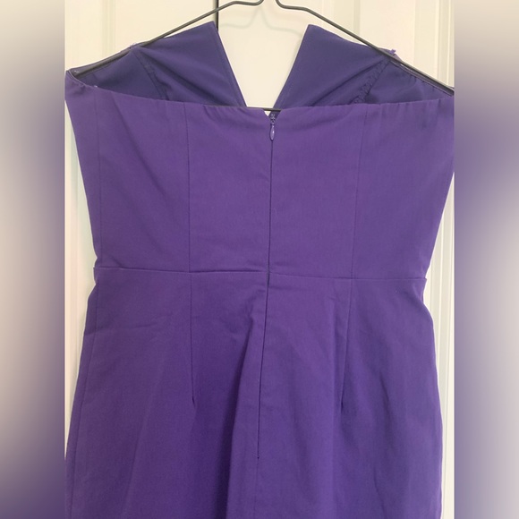 Guess purple strapless mini dress size US4 - Picture 6 of 9